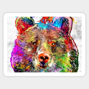 Bear Grunge Sticker